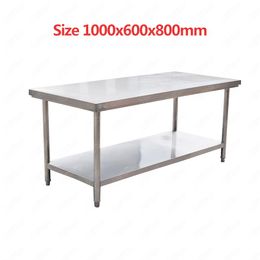 WT1000 Restaurant Table de cuisine SUS 304 Table de travail d'épaisseur de 1 mm d'épaisseur