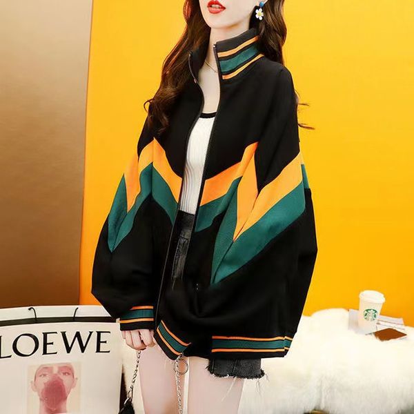 WT123-Chaquetas de mujer de diseñador, nuevas chaquetas vaqueras Ins con letras bordadas pesadas, abrigo informal de algodón de talla grande a la moda para mujer