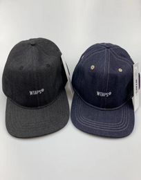 WTAPS broderie casquette de baseball à bord plat hommes femmes Denim papa chapeau Hip Hop Snapback casquettes de camionneur Golf extérieur réglable Harajuku T205198637