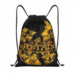 wu clan tangs Hip Hop Band cordon de crampons femmes hommes hommes sport gymnat de gymnase sac pliable sac de boutique SACH 80VU #