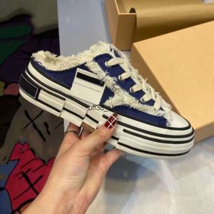 Wu Jianhao xVESSEL G.O.P.Lows chaussures en toile femmes caché petit vent parfumé barbe à papa mendiant chaussures Couple souriant chaussures décontractées