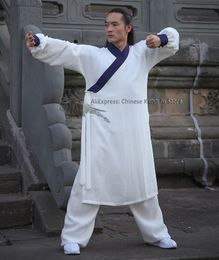 Wudang robe taoist tai chi costume shaolin kung fu uniforme arts martiaux et pantalon service personnalisé besoin de vos mesures