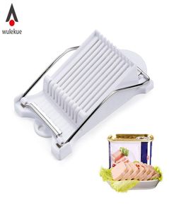 Wulekue 1pcs abs en acier inoxydable déjeuner viande fromage fromage slicer pour le spam d'oeuf coupe-cuisine outils de cuisson 7477562