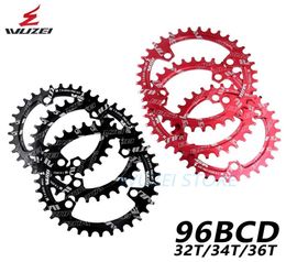 WUZEI BCD 96mm RoundOval Bicycle Chainring MTB Mountain Chain Wheel 32T 34T 36T For Shimano M7000 M8000 M9000 Crank1620905
