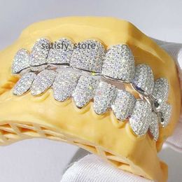 Wuzhou Zuanfa sieraden Volledig icided rapper sieraden op maat gemaakt VVS Moissanite Diamond Grillz