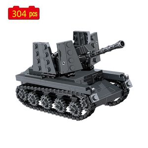 WW2 série militaire seconde guerre mondiale armée char destructeur soldat MOC modèle blocs de construction jouets cadeaux X0503