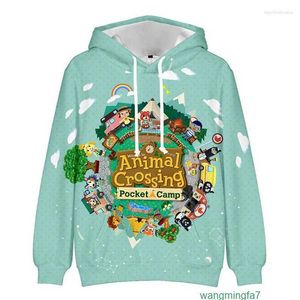 Ww4l Sweatshirts Hommes 2022 Jeu Animal Crossing Happy Home Designer 3D Sweat à capuche Cosplay Leaf Horizons Tom Nook Sweat-shirt fin Pull Tops