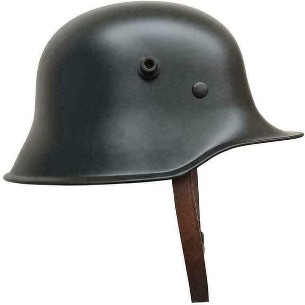 WWI allemand M16 M18 casque en acier Stahlhelm Combat rétro réplique à collectionner Head Gear Hat257Q