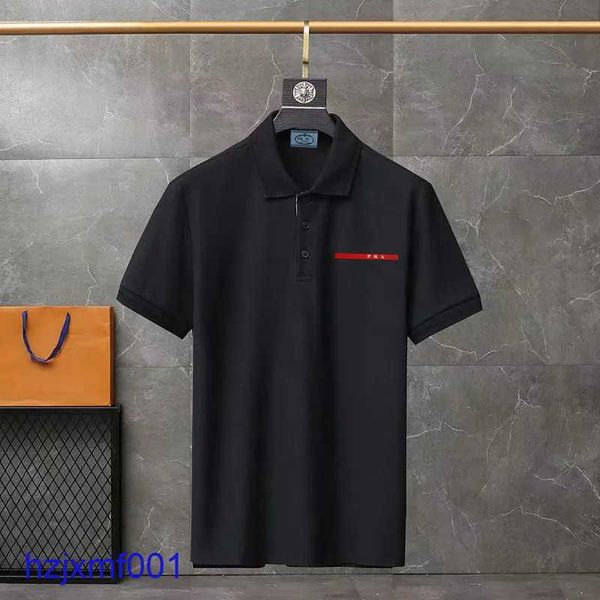 WWI4 Mens Tshirts Designer Polo Fashion Broidered Designers Tshirt V Neck Cotton High Street Men Casual Casual
