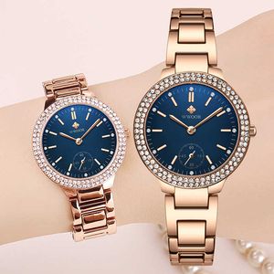 Wwoor vrouwen horloges luxe merk rose goud diamant quartz dames polshorloge roestvrijstalen vrouwelijke horloge relogio feminino 210527