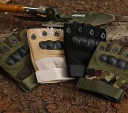 Wxsn oji mittens doigt anti et usurs gants extérieurs résistants gants de demi-doigts tactiques hommes et femmes fans de l'armée spécial3498678