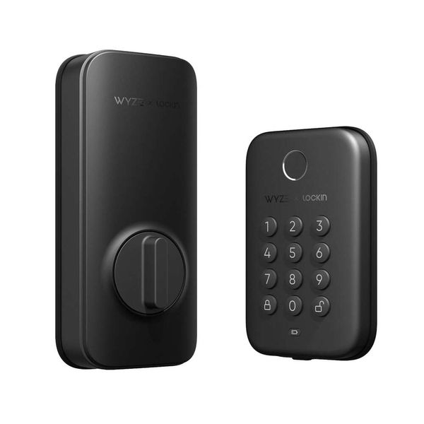 Wyze Boulon de verrouillage automatique, entrée sans clé pour empreinte digitale Smart Bluetooth Bound Bound Bound, clavier rétro-éclairé, IPX5 Proof, dans l'historique de l'application et planifié