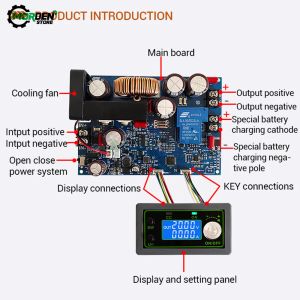 WZ10020L MPPT SOLAR DC MODULE DE PLUS DE DOUPE 100V 1000W HAUTEUR HIGH POWER BUCK CONSTANT TENSION ALIMENTATION ALIMENTAGE