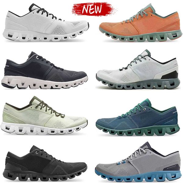 X Cloud Zapatillas para correr Mujer Hombre Zapatillas de deporte Rosa Arena Aloe Ceniza Negro Naranja Óxido Rojo Tormenta Azul Blanco Entrenamiento y entrenamiento cruzado Zapato Designe