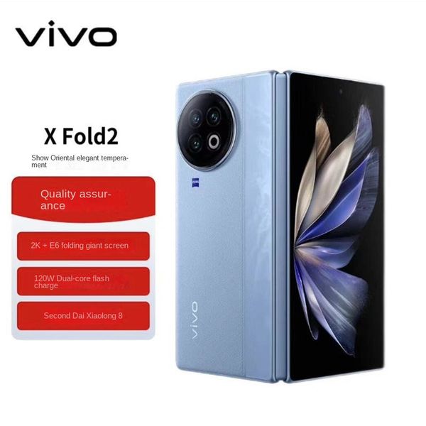 X Fold2 2K + E6 écran 120Hz 120W double cœur charge flash téléphone pliable Snapdragon de deuxième génération