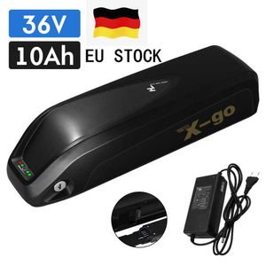 X-Go 36V 10Ah E-Bike Bicicleta eléctrica MTB TUBO ABAJO Batería de litio 25A BMS para Bafang 500W 750W Motor 36V Batería ENVÍO GRATIS UE