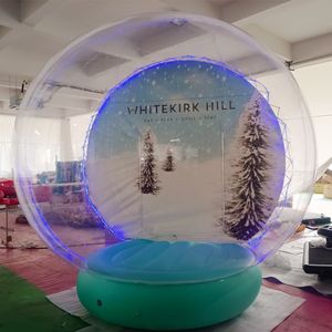 X MAS PARTY Activiteiten 10ft opblaasbare sneeuwbol kerstdecoratie transparante bubbeltent