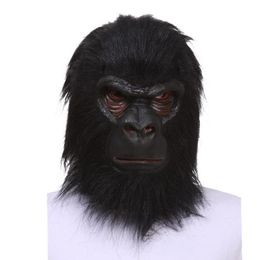 X-MERRY TOY Adulte Animal Chimpanzé Singe Ape Masque Déguisement Latex Masque Halloween Prop 258g