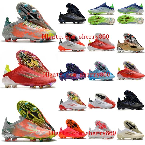 X Speedflow.1 FG chaussures de football haute cheville crampons chaussures de football hommes taille originale 39-45