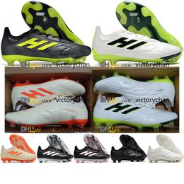 Cadeautas Kwaliteit Voetbalschoenen Copa Pure.1 FG Lenige Voetbalschoenen Heren Stevige Grond Zacht Leer Comfortabele Voetbalschoenen Outdoor Trainers Botas De Futbol Maat US 6.5-11