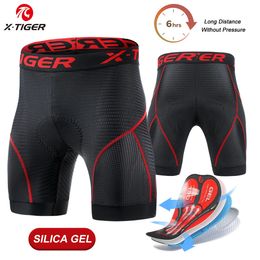 X-Tiger Bicycle Underwear Gel Pad Ademend Non Slip Heren Bicycle Shorts Shockproof Bicycle Underwear Road Bicycle Riding Shorts 240425