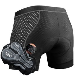 X-Tiger Bicycle Underwear Heren Gevlaagde Bike Shorts Cycling Underwear 5D Padding MTB Liner Shorts met anti-slip beengrepen 240313