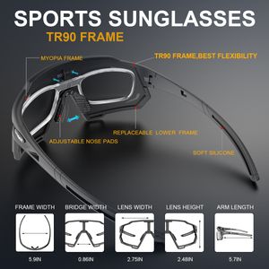 X-Tiger Cycling Sunglasses Gepolariseerd UV400 Fiets Eyewear Nieuw originele Dual-Purpose Design Frame Sport Visserijcyclingglazen