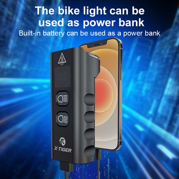 Lampe de poche LED rechargeable X-Tiger Front Light Light USB