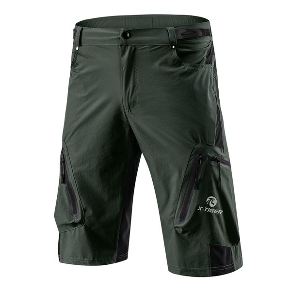 X-Tiger Short de cyclisme pour homme avec coussinet en gel 5D Sous-vêtement de cyclisme Short de descente VTT Short de vélo VTT en plein air