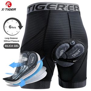 X-TIGER hommes sous-vêtements de cyclisme Shorts 5D rembourré sport équitation vélo vtt Liner Shorts avec poignées de jambe antidérapantes 240105