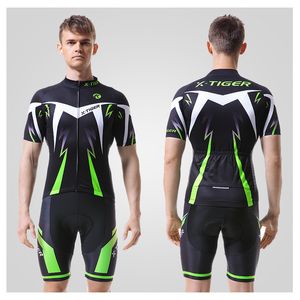 X-TIGER Nouveau costume de cyclisme à manches courtes de X-TIGE Sweat Sweat and Hommes respirants Vélo Blazer