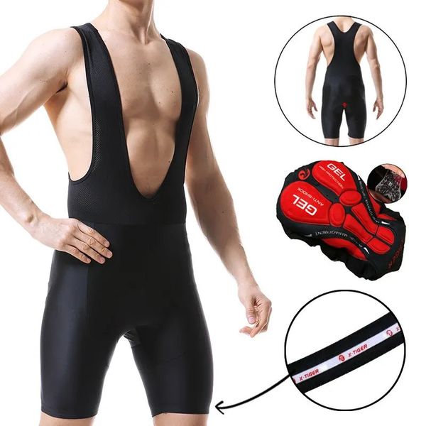 X-TIGER ensemble noir vélo cuissard hommes vêtements de plein air vélo cyclisme 5D Coolmax Gel rembourré équitation cuissard cyclisme cuissard 240105