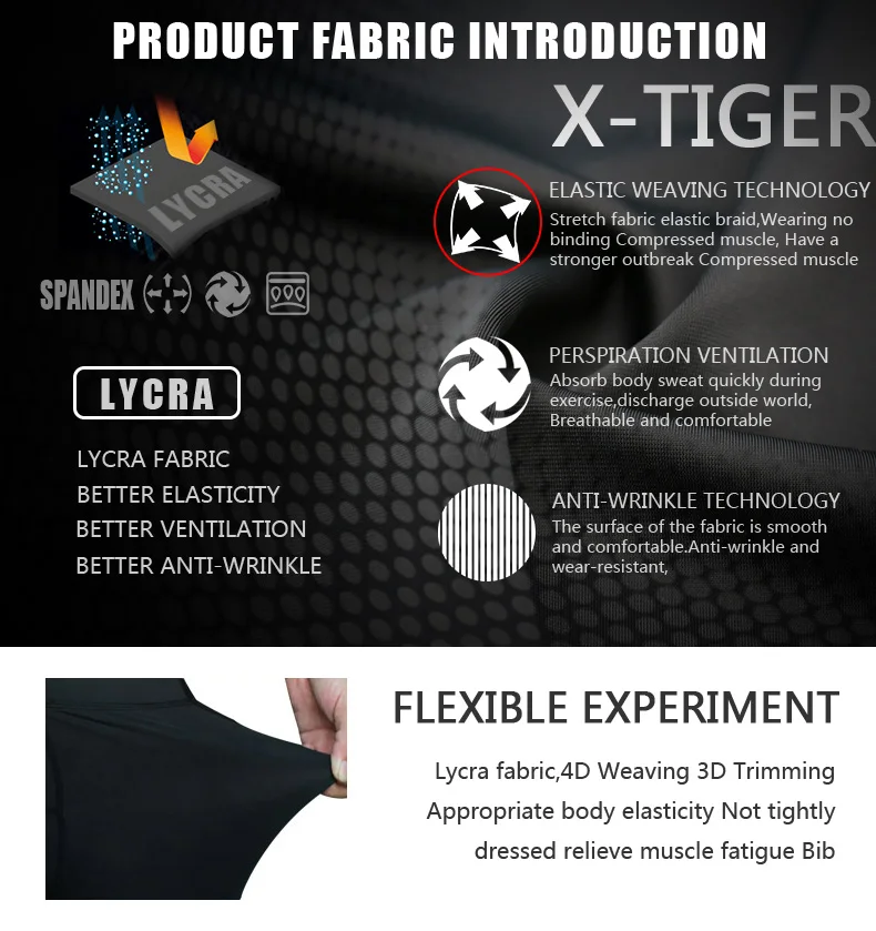 X-Tiger Whole Black Coolmax 5D gepolsterte Radkurzteile 100% Lycra Superelastic Stoßdicht MTB Fahrrad Shorts Road Bike Shorts