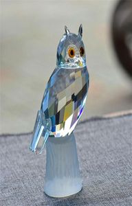 Figurines de hibou en cristal, cadeaux de noël, presse-papier, Collection de jouets d'art, ornements de voiture, Souvenir, décoration de mariage à domicile, 4909342