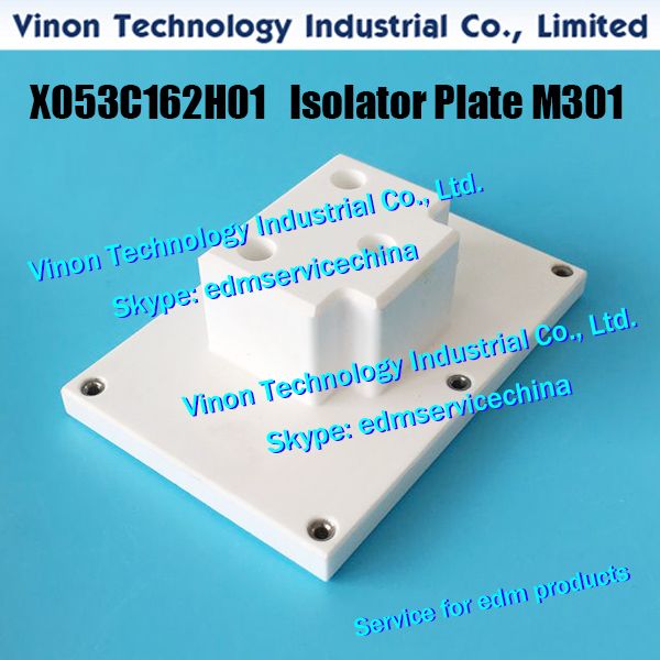 X053C162H01 M301 Plaque d'isolation supérieure 100x68x33mm Coupe conique manuelle pour Mitsubishi. X054D185G51 M302 Plaque Isolateur Inférieur 120x105x11mm Manuel