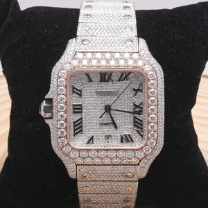 X0e3 Wristwatch 2024New Arrivée marque Iced Out Luxury Luxury Gold Sier Original Hip Hop Men Diamond Hip Hop Men de diamant