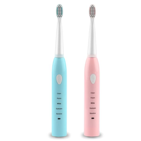 X100PCS brosse à dents électrique sonique Ultra sonique puissante brosse à dents Rechargeable USB Charge brosse à dents électronique lavable lavable