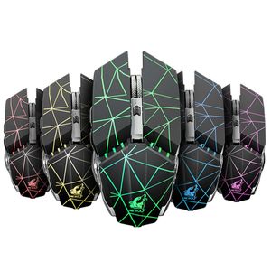 X11 souris sans fil souris de jeu Rechargeable 2.4G sans fil silencieux LED USB souris de surf ergonomique optique pour ordinateur portable/PC