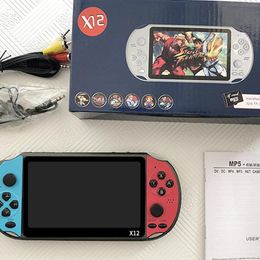 X12 Handheld Game Console 5.1 Inch Retro Video Games Consoles Ingebouwde In In3000 Classic Games Oplaadbare batterij draagbaar