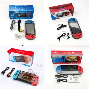 X12 Portable Game Players X7 Plus X50 Handheld Game Console HD Screen Video MP4 TV Muziekspelers Ingebouwde 10000 Classic 8GB/16GB Games E-Book voor NES GBA FC Arcade