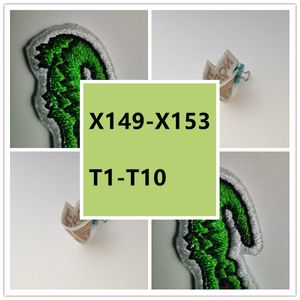 X149-T10 5 stuks/zak Engelse letter patch kleding naambord decoratieve doek gestreken kleding badge