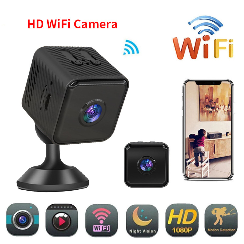 X2 1080p Mini Camera Infrared Night Vision Small Cam Wireless WIFI Remote Surveillance Motion Detection Video Recorder Camcorder Indoor Home surveillance
