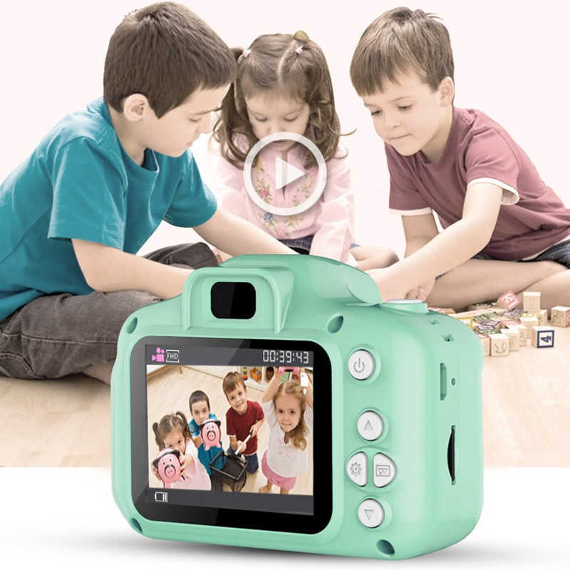 x2子供ミニカメラキッズ教育玩具モニターベビーギフトの誕生日ギフトデジタルカメラ1080pプロジェクションビデオ撮影2023