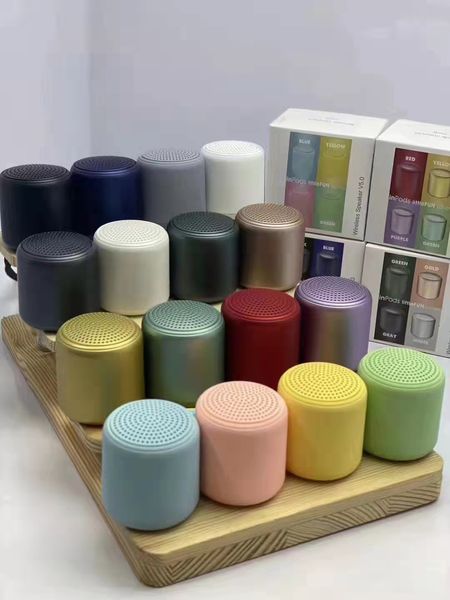 Inpods Little Fun Macaron Mini Bluetooth Endeurs Protable Wireless Music haut-parleur Extra Bass STERO Sound Sound Volume Volume et haute qualité avec boîte de détail