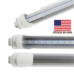 Tube lumineux led R17D t8, 8 pieds, 45W, 2.4m, lampe fluorescente rotative, smd2835, 192 diodes, 4800lm, AC85-265V, broche unique, blanc chaud, pur et froid