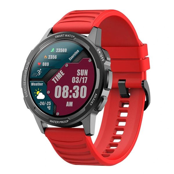 X28 1.32InCH 360 * 360 HD Pantalla grande Smart Watch Impermeable Monitor de frecuencia cardíaca Presión arterial Oxygen GPS Tracker Sport Reloj de pulsera de tacto completo