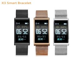 X3 Bracelet intelligent étanche IP68 mesure de la pression artérielle moniteur de fréquence cardiaque Bracelet TFT IPS couleur Tracker bracelet de montre pour Android6541197