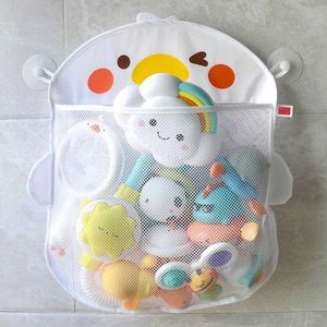 X3LR Sand Play Water Fun New Baby Bathing Mesh Bolse Diseño de chupas para niños Juguetes de baño Cesta para niños Formas de animales Animales Juguetes de arena Neta de almacenamiento D240429