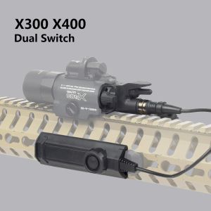 X400 Tactisch zeker X300 Ultra XH35 Wapen Zaklamp Remote Remote Dual Function Switch Hunting Light Constante tijdelijke regeling