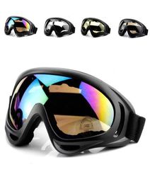 X400 UV lunettes de vélo tactiques Ski Ski lunettes de patinage lunettes de soleil coupe-vent anti-poussière avec sangle élastique lunettes de cyclisme A3653098682